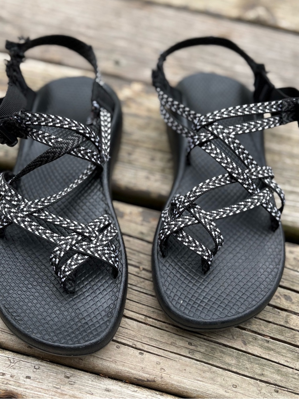 Chaco Black Strappy Outdoor Sandals - Men’s size 8